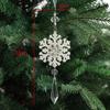 3PCS Party Supplies Christmas Crystal Snowflake Pendant Christmas Tree Decorations  New Year