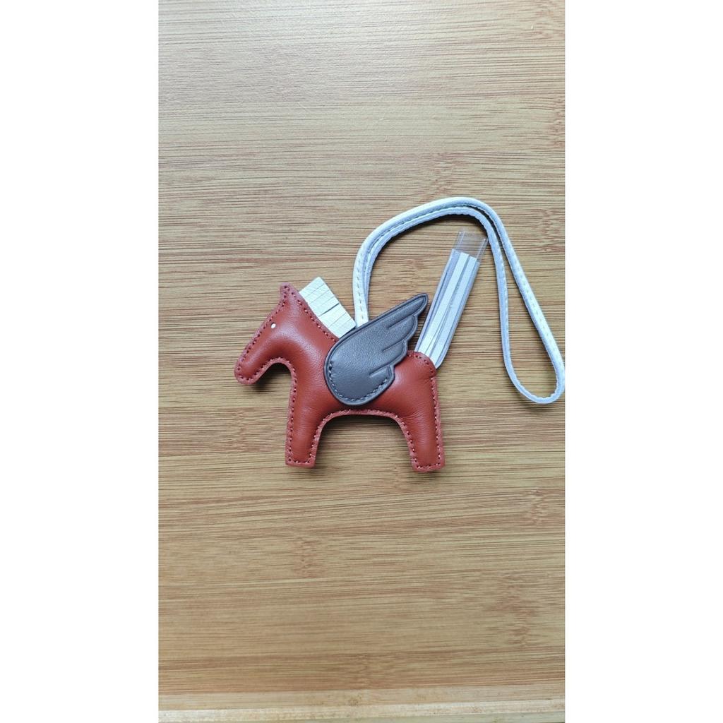 [Jahr des Pferdes] Taschenanhänger, Erfolg, Accessoires, bald Geld, Autoanhänger, Schlüsselanhänger, Lammfell Vollleder