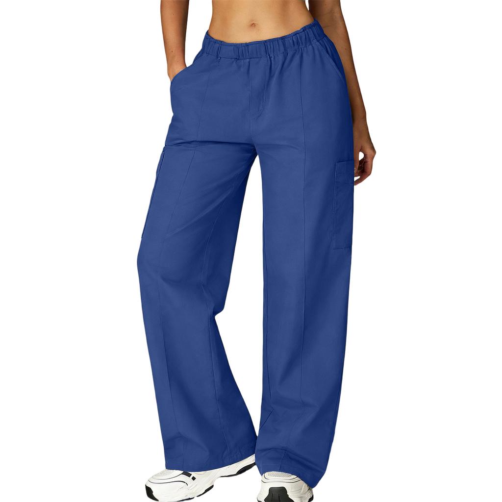 Pantalon Long Ample et Confortable pour Femmes et Pantalon de Travail Multi-Poches