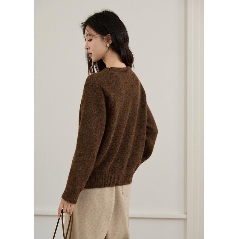 Mixiu Women's Retro Jacquard Sweater