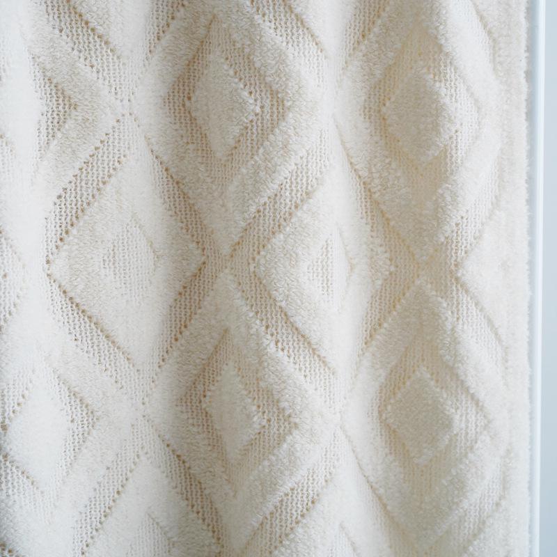 American Style Jacquard Knit Throw, Bed Runner & Sofa Blanket for Autumn/Winter