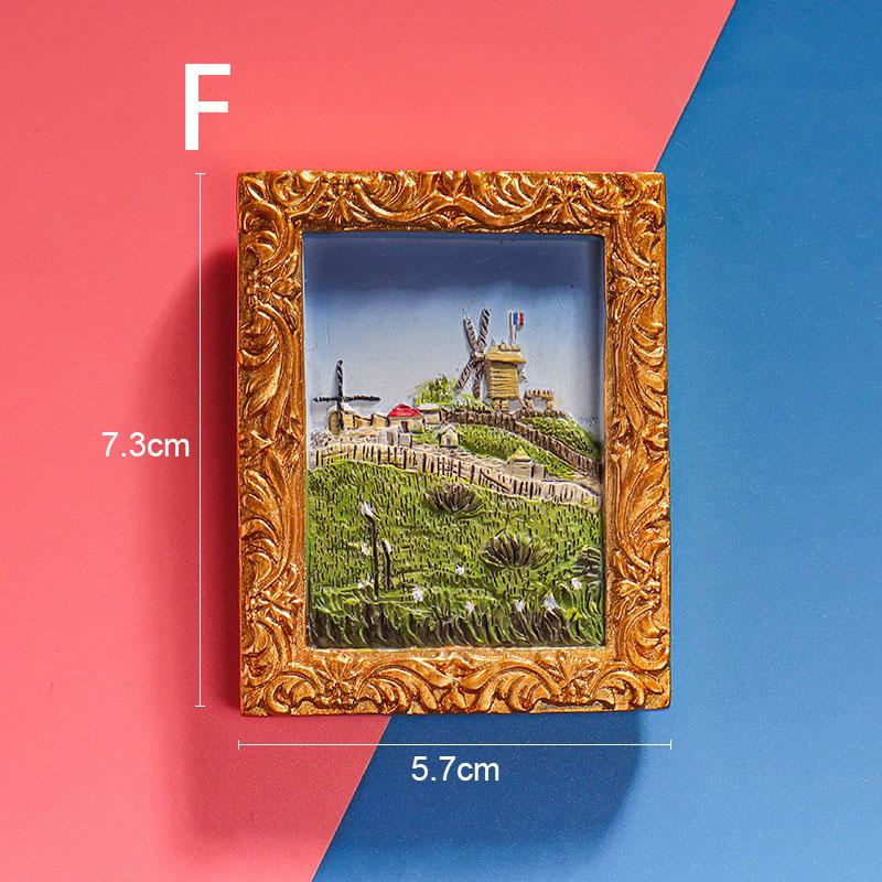 3D Picture Frame Fridge Magnet Cartoon Breakfast Food Magnetic Fridge Magnet Home Decor Magnetic Decoration Small Ornaments