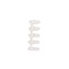 10pcs Stationery 5 Ring Plastic Loose Leaf Clip 5 Holes Spring Spiral Rings Binder  School Supplies