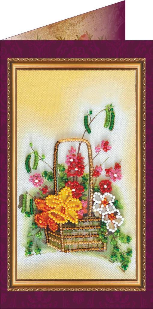 Bead Embroidery Kit Abris Art Postcard Congratulations 140x84mm