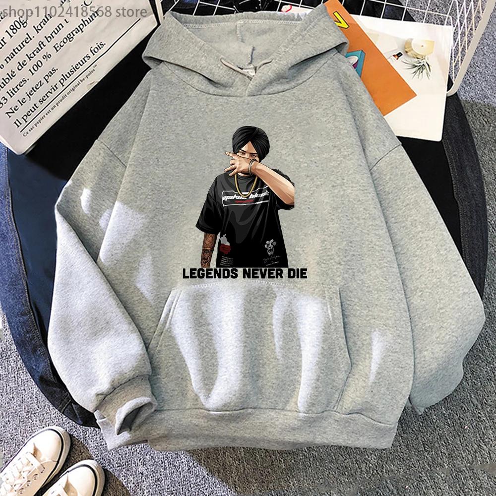 Legendy Nikdy Nezemřou Sidhu Moose Wala Mikiny Indický Rapper Mikina Unisex Harajuku Ležérní Pánské Dámské Y2k Oblečení