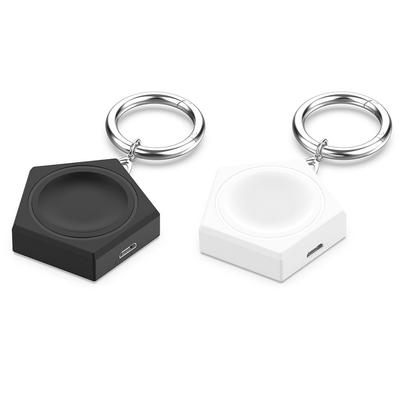 Portable Charger Adapter Cradle with Spring Keychain Wireless Charger Adapter Smart Watch Accessories for Galaxy Watch 6 Classic