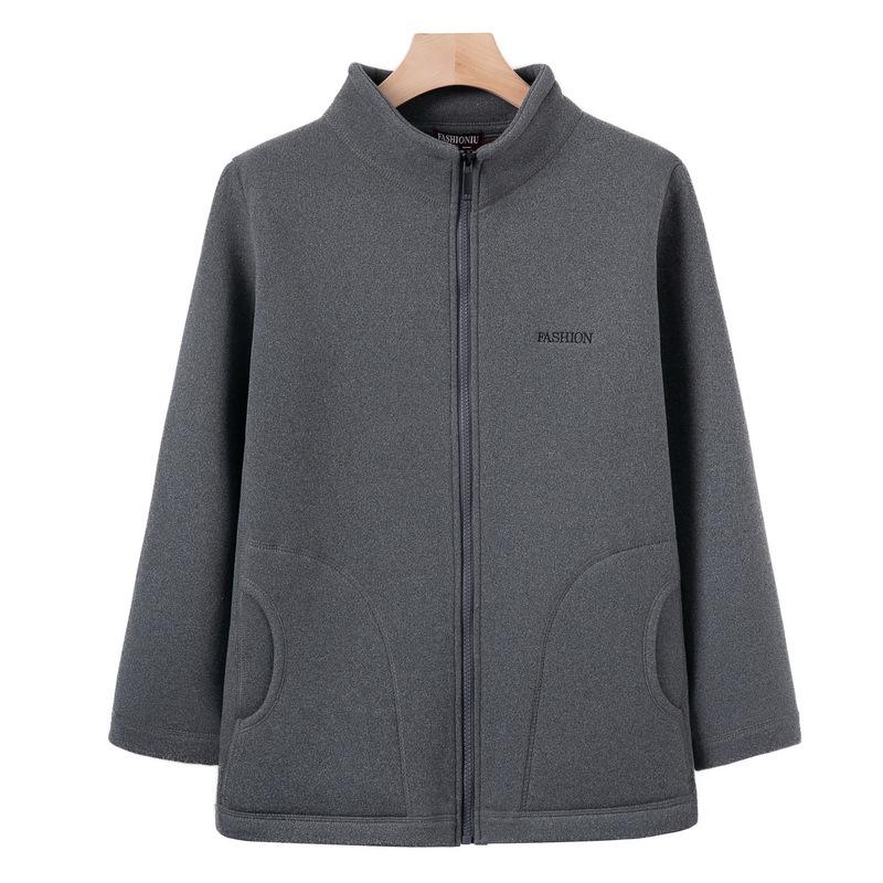 

Новое пальто из полар-флиса мужское с воротником-стойкой на молнии, флисовый свитер, зимний, большого размера, толстый, теплый, однотонный свитер из полар-флиса 5XL