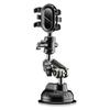Dual-Function Car Phone Holder with Strong Suction & Adjustable Aluminum Clip