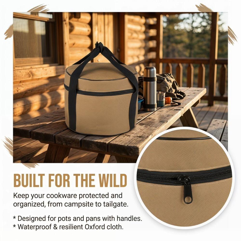 Oxford Cloth Camping Cooker Organizer Waterproof Tableware Carrying Bag Picnic Storage Bag  Picnics