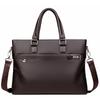 Men's Wear-Resistant Leather Laptop Briefcase - Large Capacity Crossbody/Shoulder Bag