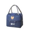 Isolierte Lunchtasche für Kinder, Thermokühlertasche mit Aluminiumfolien-Futteral 22x12,5x19,5cm Blau 1,9L
