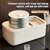 Insect Proof Rice Storage Box Transparent Sliding Cover Grain Dispenser Plastic Large Capacity Cereal Storage Box