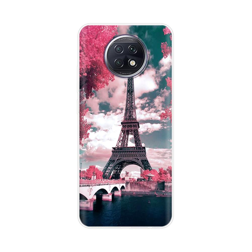 Fashion TPU Phone Case For Xiaomi Redmi Note 9T Soft Silicone Painting Case for Redmi Note 9T 5G Case Note9T 9 T coque flower