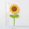 Finished Product Weaving Sunflower Simulation Handmade Yarn Knitting Sunflower Gift Flower Arrangement Decoration Birthday Party