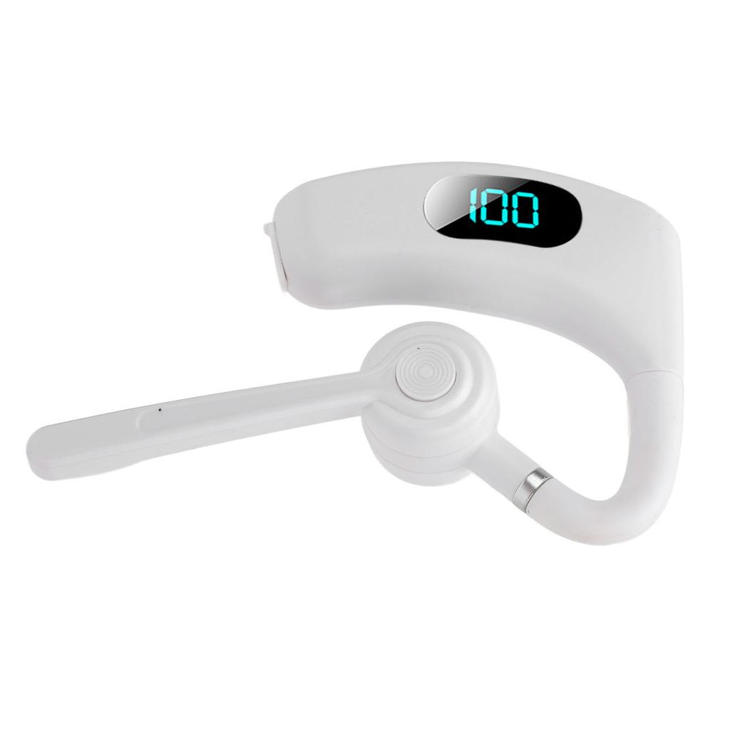 Wireless Bluetooth Earpiece with Microphone Noise Reduction 300mAh Battery for Business Driving