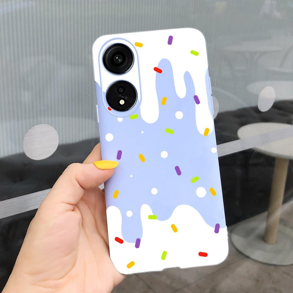 Für OPPO Reno8 T 5G Hülle Cover OPPO A78 Leopard Handyhülle Niedliche Kuh Weiche Rückseite Für OPPO Reno 8T 5G A 78 OPPOA78 A1 Pro Hülle