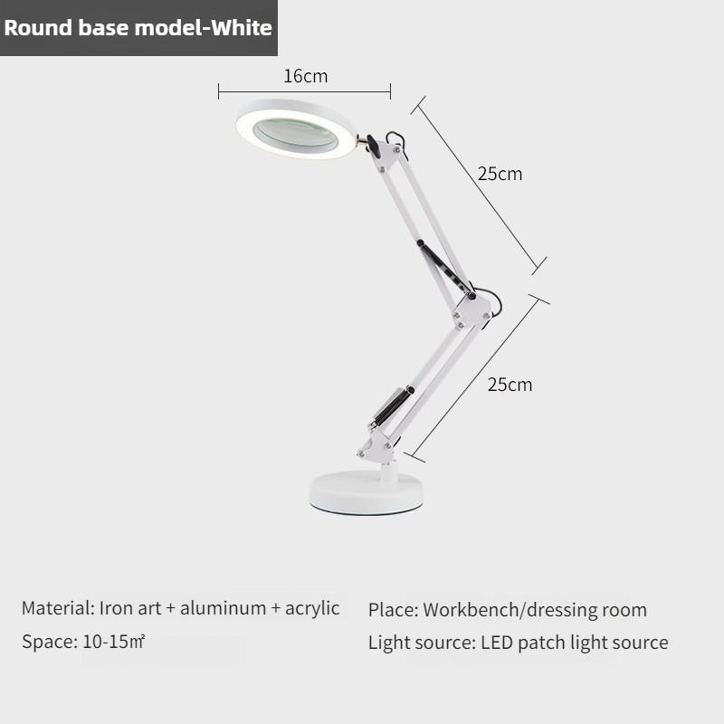 HD30X Desktop Nail Art Embroidery Fill Light Electronic Welding Repairing Desk Lamp Special Magnifying Glass Work Light