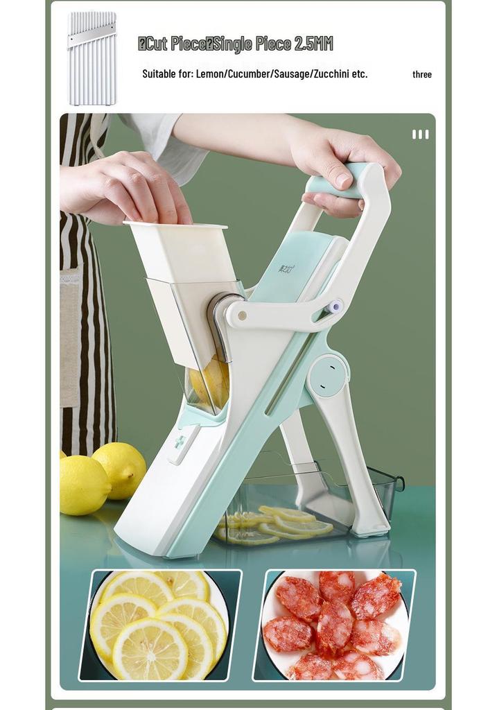 Multi-Functional Vegetable Cutter & Slicer - Kitchen Chopper, Shredder, Grater for Lemon & Cucumber