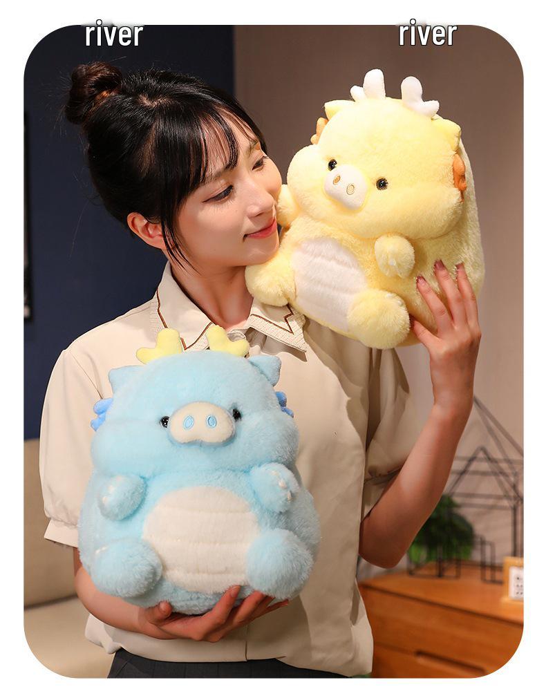 Adorable Dragon Pig Plush Toy: Dragon Baby Cushion Doll Birthday Gift.