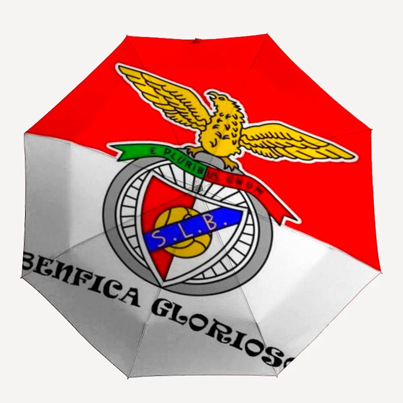 Benfica Theme Automatic Umbrella, Lightweight & Portable, 8 Rib, Perfect for Outdoor Travel, Birthdays, Christmas, Gifts.