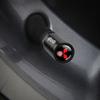 hkbn2 4Pcs Car Styling 3D Metal Wheel Tire Valve Stem Accessories For Mitsubishi 9 Ralliart X EX ASX L200 Colt Outlander Pajero Lancer