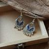 Vintage Long Tassel Earrings with Bell for Women, Retro Drop Statement Earrings