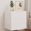 VidaXL Wall-Mounted TV Unit with LED Lights, Hanging Television Cabinet with Storage, Floating TV Stand Living Room, 837246