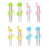 1Pair Kids Baby Beginner Chopsticks Hand Training Helper Chopstick Easy Use