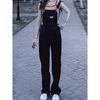 Blue Jumpsuits Jeans Women Straight Fashion Casual Wide Leg Pants Streetwear High Waist Vintage Female Harajuku Y2K Trousers