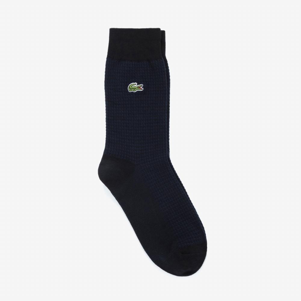 

Мужские носки LACOSTE с узором гусиные лапки L340053N 031