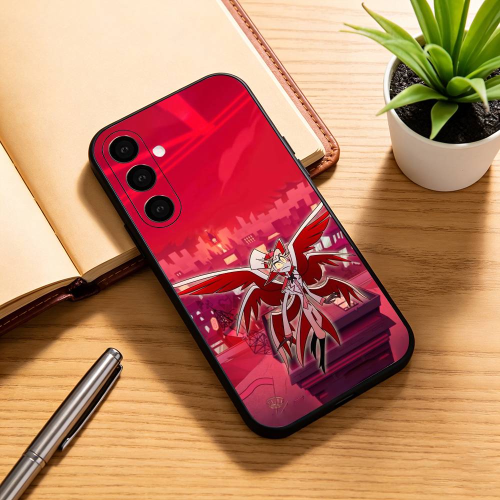 

PC-Hazbin H-Hotel Alastor Phone Case Black Silicone Soft For Samsung Galaxy A73,A72,A71,A70,A53,A52,A51 Samsung a51 4g