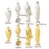 2/5 Piece 304 Stainless Steel Ocean Jewelry Charms Fish Coral Pendants For DIY Accessories Necklace Bracelet Making Findings