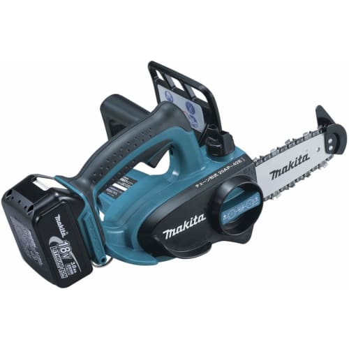 Makita rechargeable chainsaw guide bar 115mm blue 18V 3.0Ah battery charger included UC122DRF