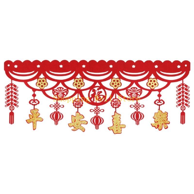 KX4B Chinese New Year Garlands Decoration Hanging Ornament for Holiday Celebration