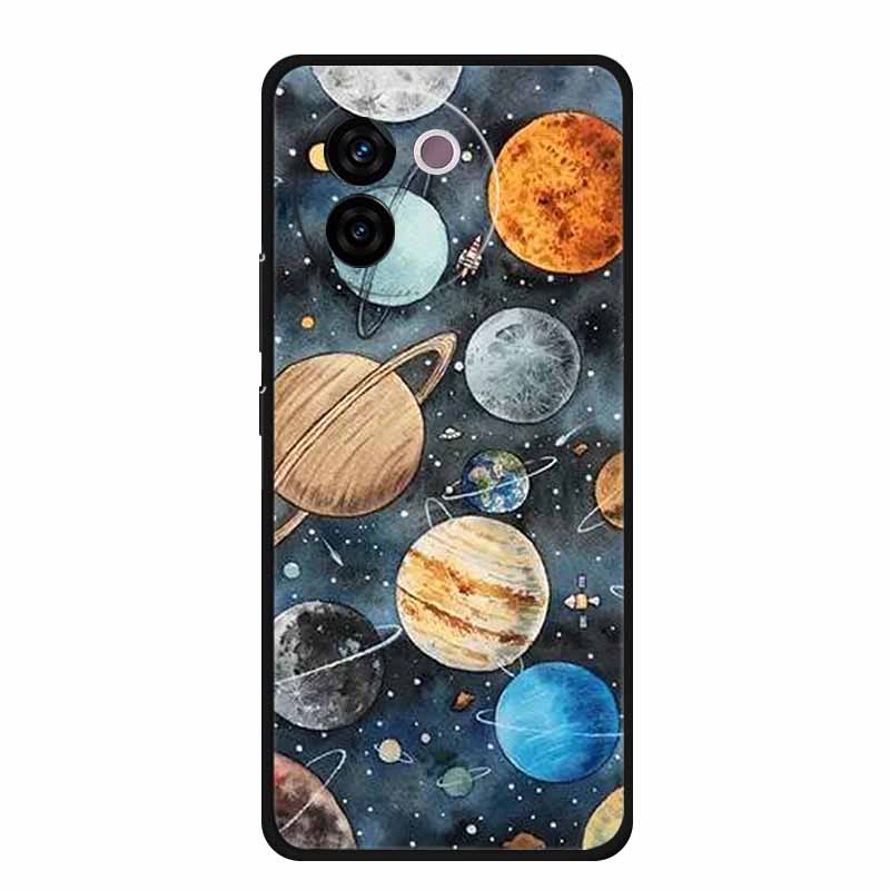 For Vivo V30e Case Popular Black Silicone Soft Back Cover Case For Vivo V30e Phone Case Cover V 30 e V 30e V30 e Coque Funda Bag