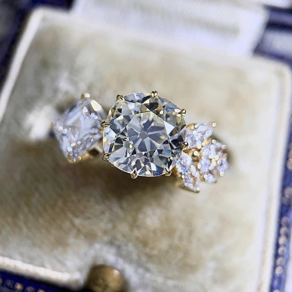 Three Heroes 2024 Trendy European & American Engagement Rings with Cubic Zirconia