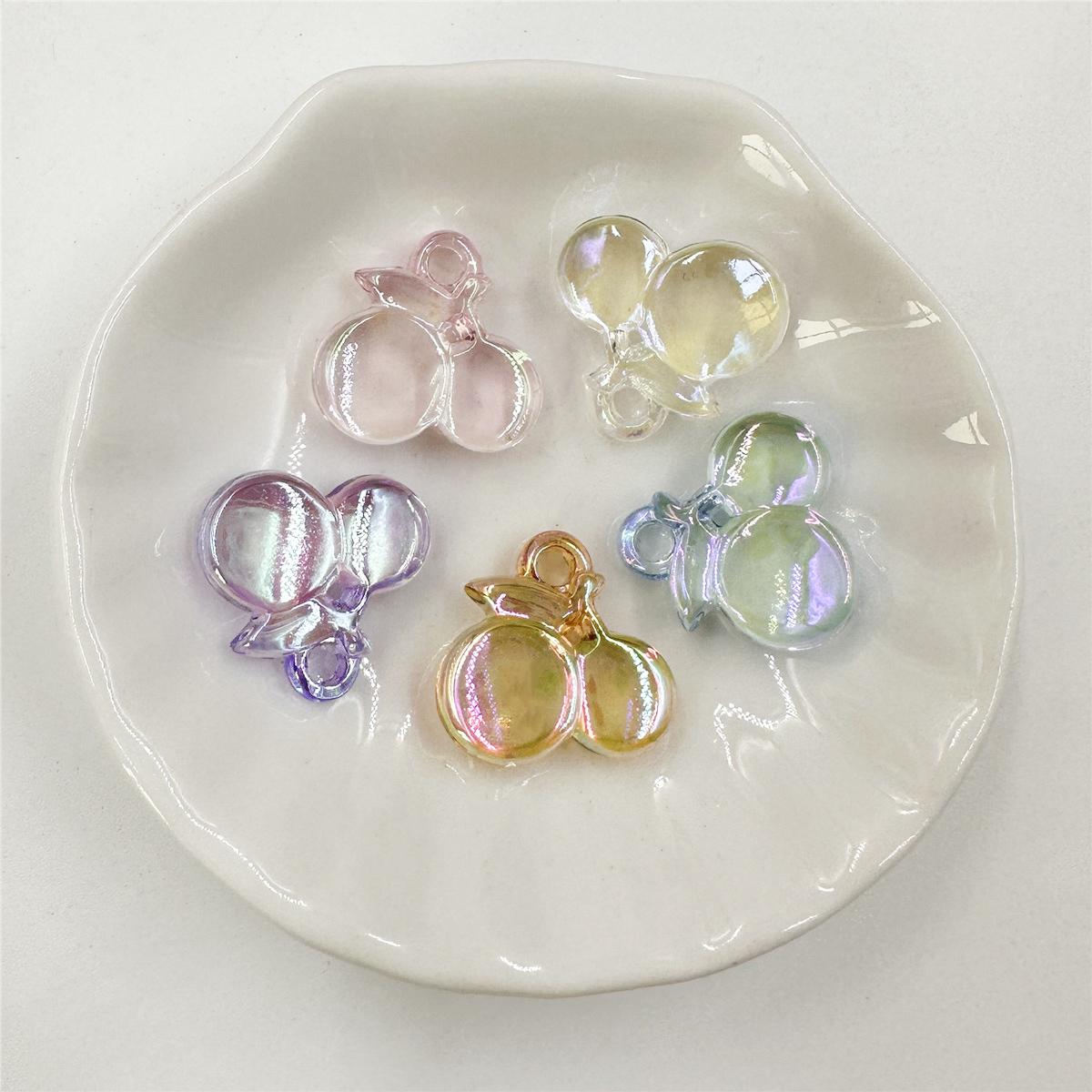 

Простые модные аксессуары для ожерелья Материал из бисера Модный акрил 5 шт. Цепочка для мобильного телефона AB Цветной браслет Вишневый свободный бисер Изысканные ювелирные изделия разноцветный