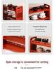 Red Rosewood Multi-layer Desktop Storage Rack - Retro Style Kung Fu Tea Set Display Shelf