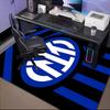 Inter FC Crest Printed Office Carpet Chair Cushion  Entryway Rug, Rugs for Living Room, Bedroom Christmas gifts