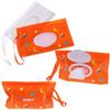 2Pcs Portable Wet Wipes Dispenser Holder Wipes Bags Case Pouch Reusable Refillable Travel Wipes
