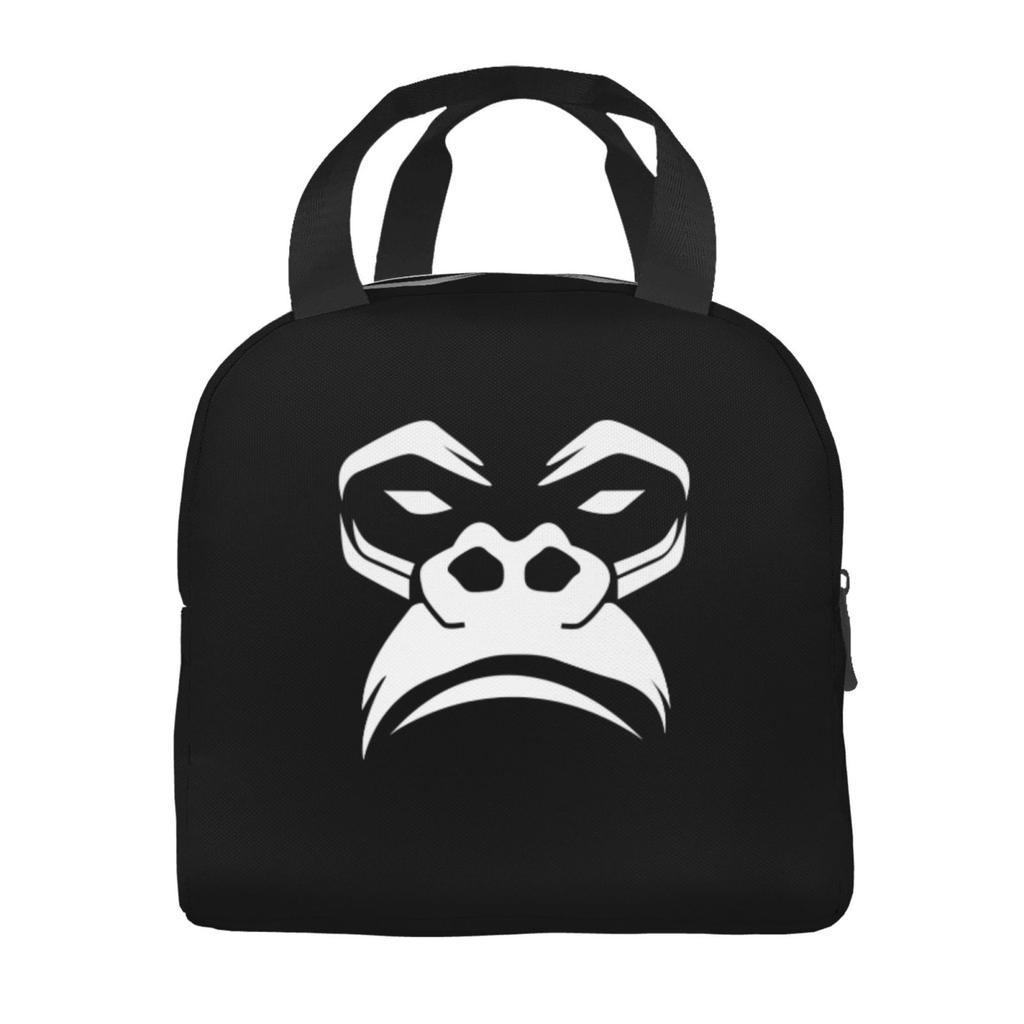 Gorilla-Print Lunchtasche Große Kapazität Thermisch Isoliert Lunch-Tote Leicht Damen Lunchbox Tasche für Arbeit Schule Picknicks