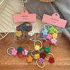 Handmade Korean Crochet Flower Hair Accessory Set for Autumn: Women's & Children's Ponytail Ties & Sweet Side Bang Clips