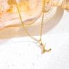 Elegant Titanium Steel Letter Necklace for Women - 2026 Clavicle Chain English Letter Pendant Jewelry
