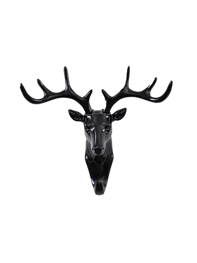 Animal Modeling Hooks Creative Vintage Wall Hanging Hook Hanging Clothes Hat Scarf Key Deer Horns Hanger Rack Walls Decoration