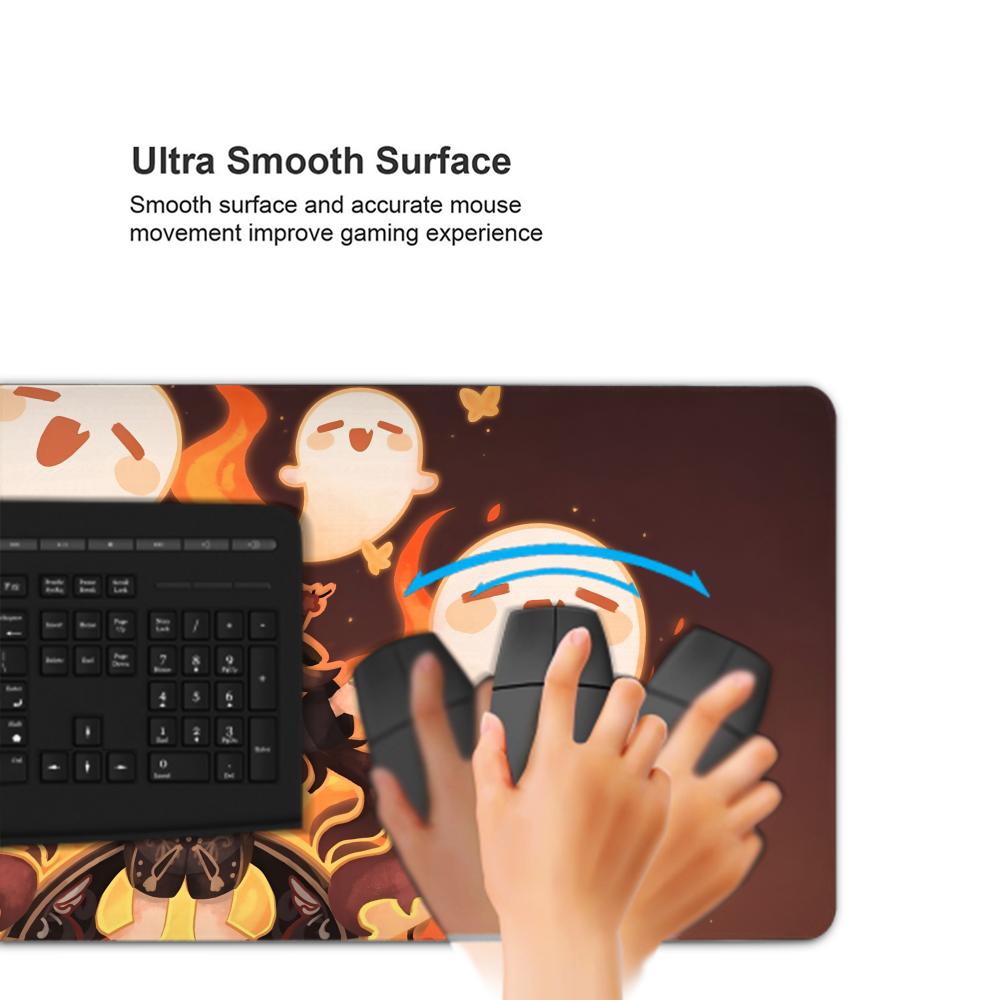 Hu Tao Mouse Pad 500X1000 Mm Large Gaming Mousepad Gamer XL Rubber Otaku Keyboard Pad Laptop Desk Mat