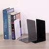 L-shaped Thick Transparent Acrylic Book Stand Student Book Storage Partition Bookshelf Desktop Sorting Classifier Newspaper Library Display Rack