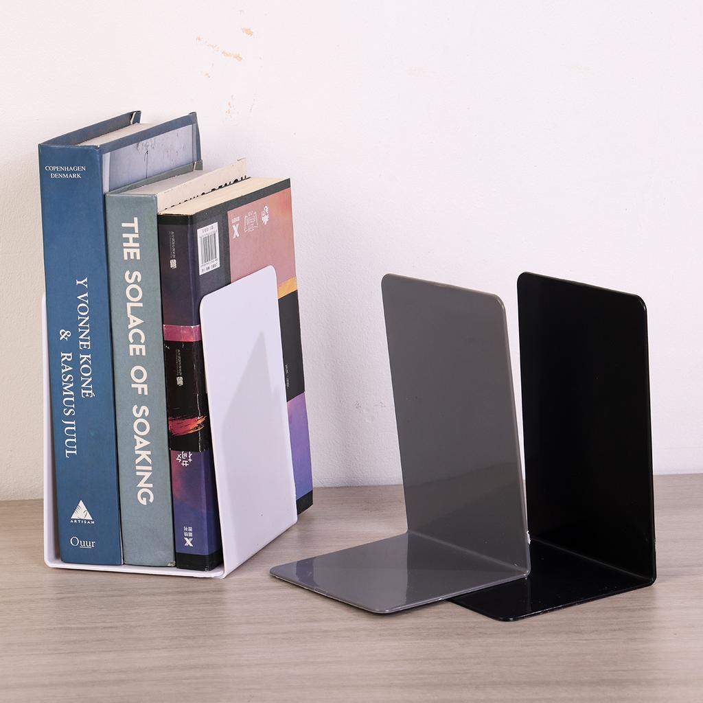 L-shaped Thick Transparent Acrylic Book Stand Student Book Storage Partition Bookshelf Desktop Sorting Classifier Newspaper Library Display Rack