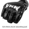 Half Finger Boxing Gloves Boxing MMA Kickboxing Gym Workout Knuckle Wrist Protection PU Leather Half Finger Punching Mitts