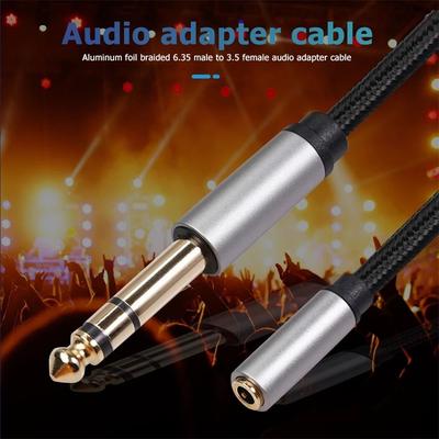 6.35 Masculin 6.5/3.5mm Convertor Convertor Cablu Aux Cordon Audio Adaptor Înregistrare Microfon Cablu AUX