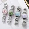Fashion Square Women Quartz Watch Ladies Casual Alloy Strap Wristwatches Girls Clock Reloj Mujer